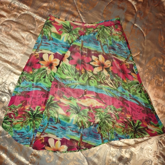 Elyse Hart Ltd Tropical Skirt 14 - Picture 4 of 4